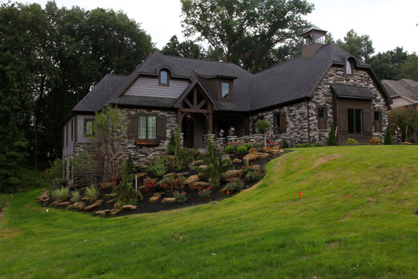 Front Yard Landscaping on Steep Hill